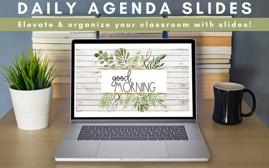 Elevate Your Classroom with Google Slide Presentations: Daily Agenda Slides Made Easier!