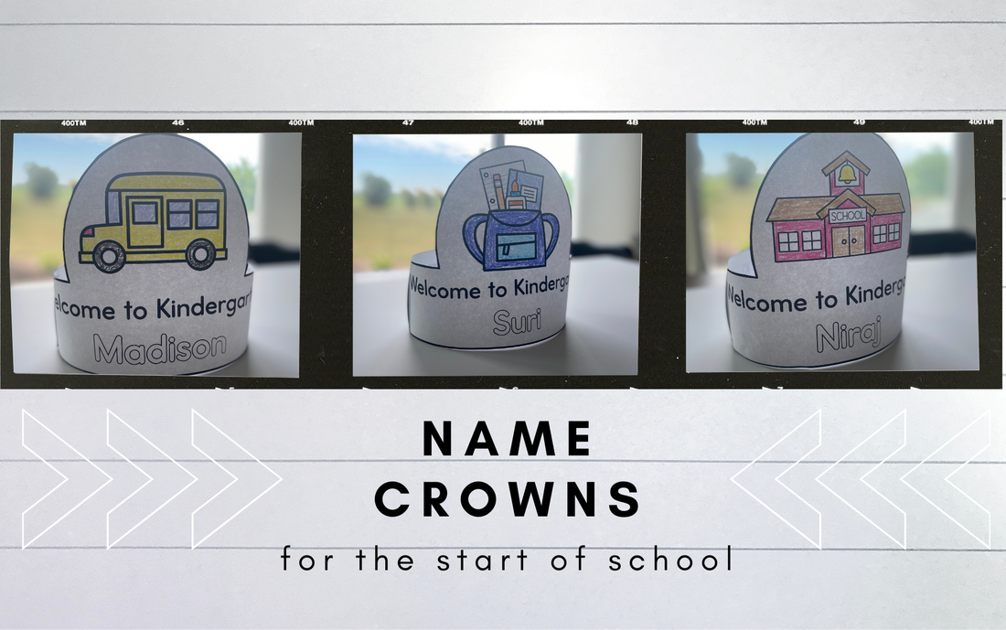 Welcome Your Students with Personalized First Day of Kindergarten Crowns!